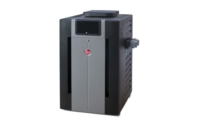Rheem P-M406A Digital Polymer Pool/Spa Heater; 399K BTU, Natural Gas, #50 Burner, Copper Tubing